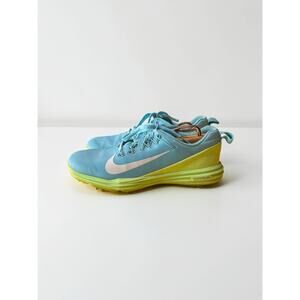 Nike Women's Lunar Command 2 Golf Shoes "Vivid Sky/White Ghost Green" Size 7
